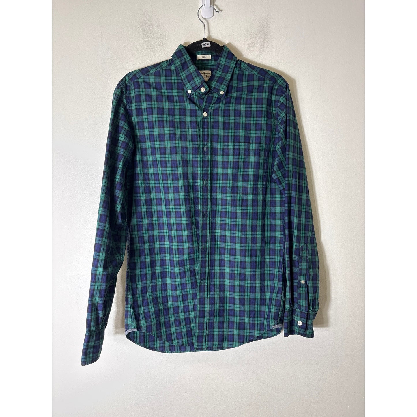 Mens J.Crew Slim Fit Button Up Shirt Sz S