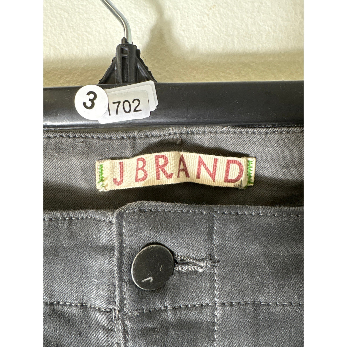 J Brand Gray Coated Cargo Pants Sz 27
