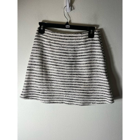 BCBGeneration Black White Stripe Mini Skirt Size 4