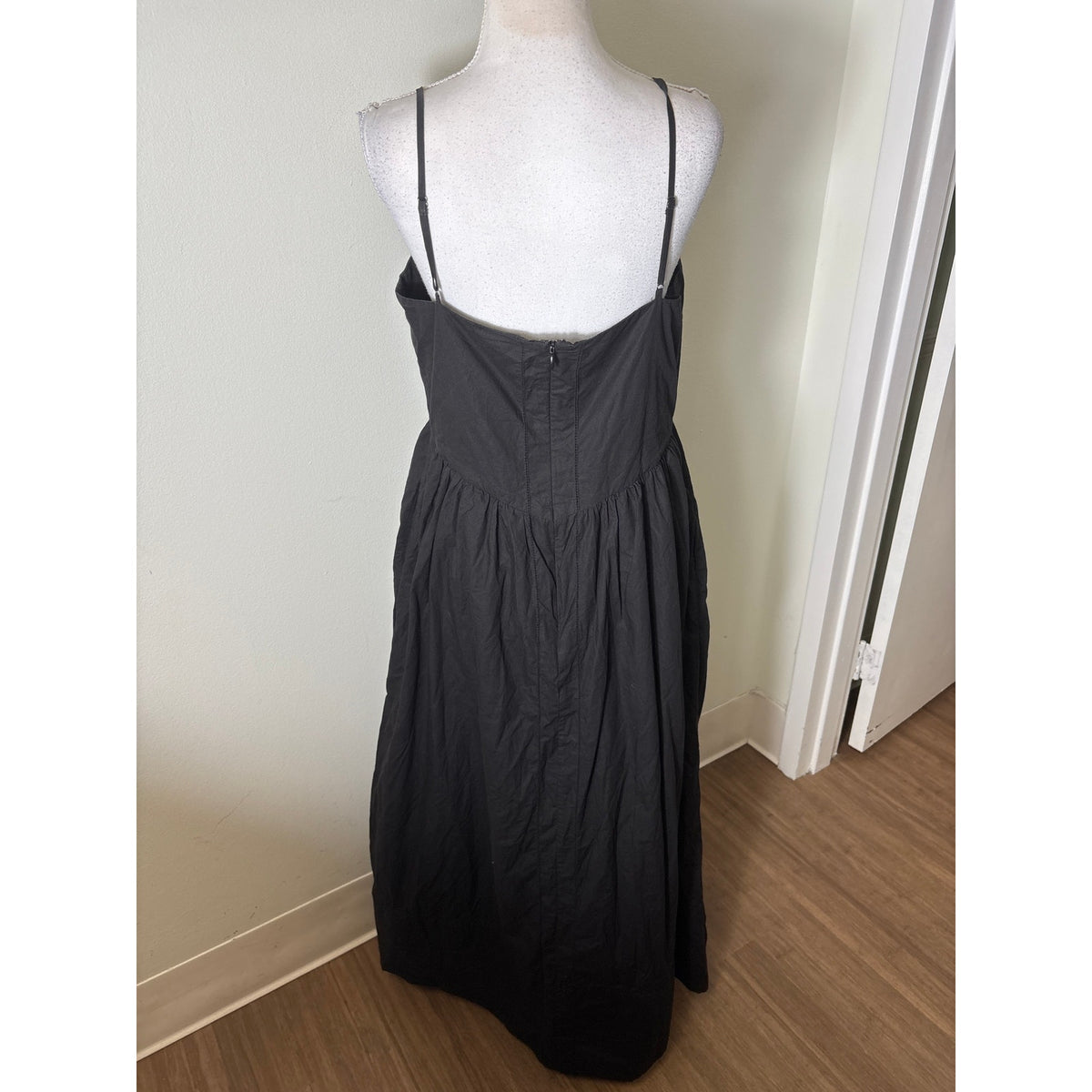 Jenni Kayne Black Cotton Maxi Dress Sz M