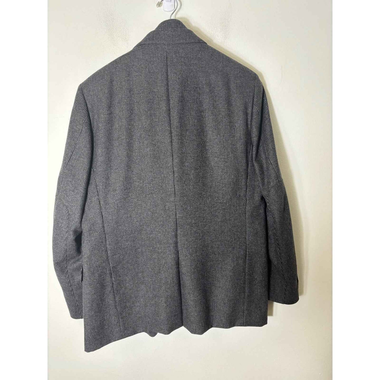 NWT Men's Corneliani Dark Gray Long Sleeve Double Layer Vest and Coat Sz 50R