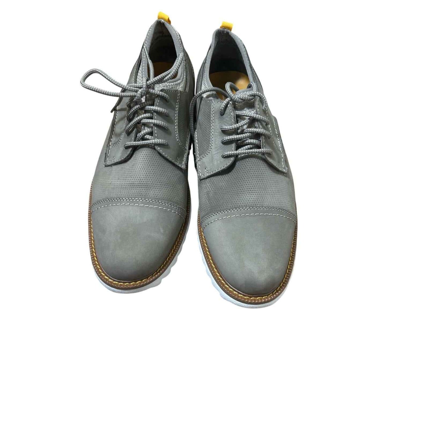 Men's J. Murphy Gray Slip On Leather Shoe Sz 9.5