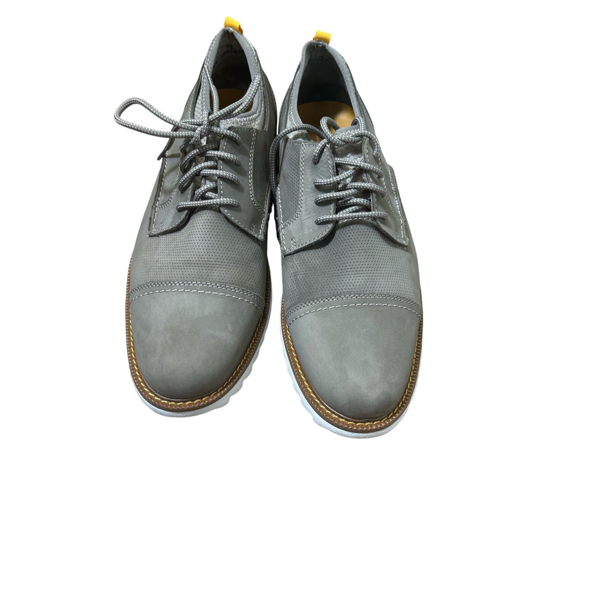 Men's J. Murphy Gray Slip On Leather Shoe Sz 9.5