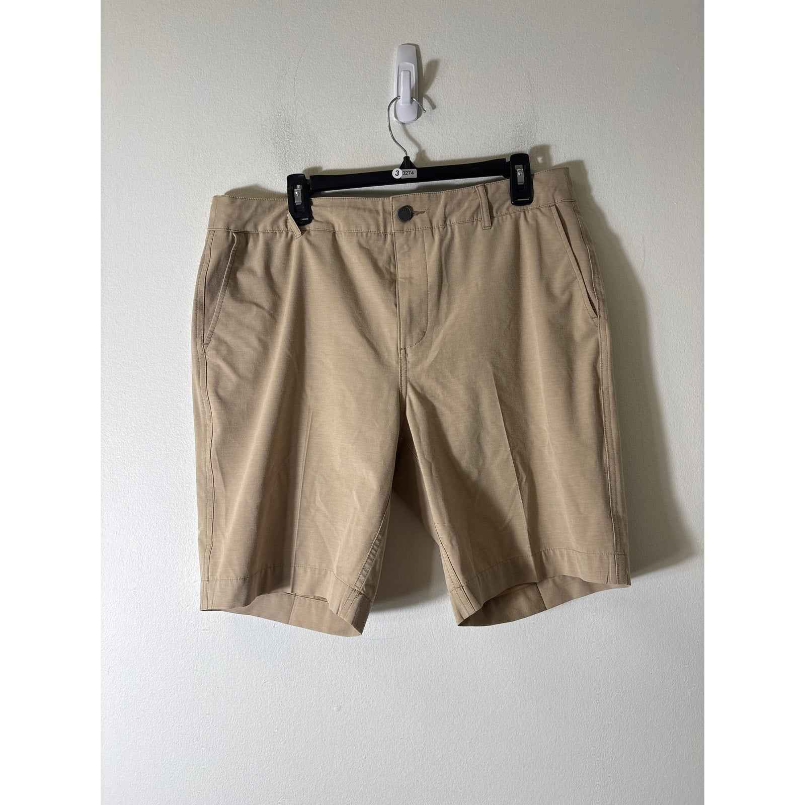 Men's Faherty Brand Khaki All Day Shorts Sz 35