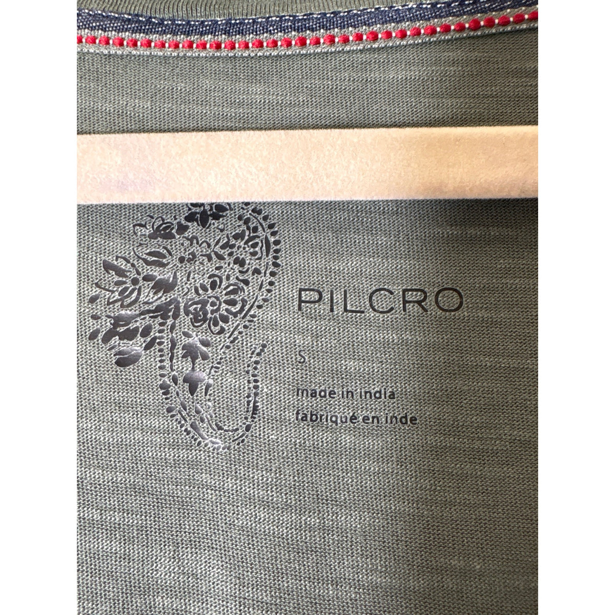 Pilcro Green V Neck Flutter Sleeve Tee Sz S