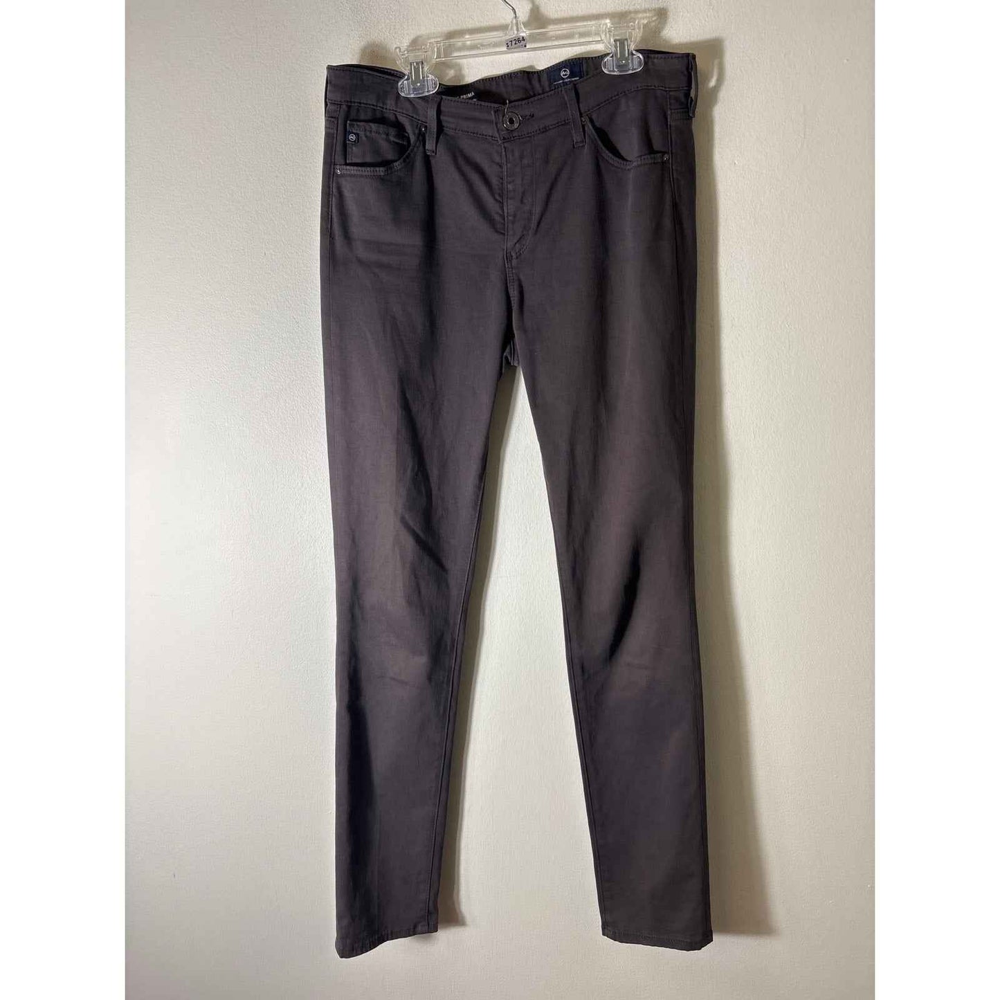 AG Dark Gray The Prima Mid Rise Cigarette Pants Sz 28R