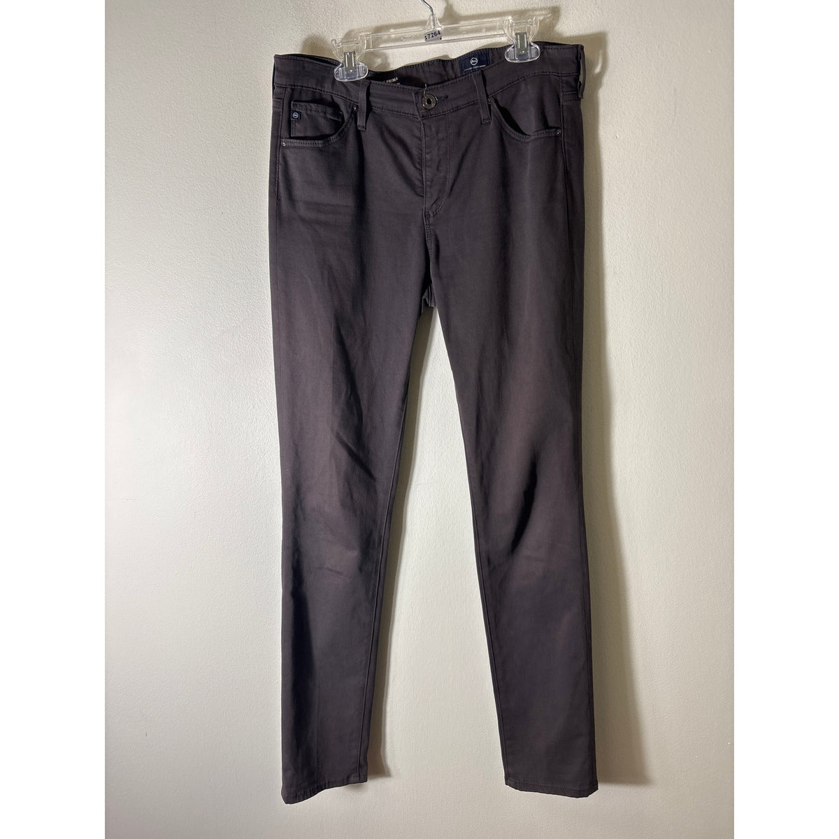 AG Dark Gray The Prima Mid Rise Cigarette Pants Sz 28R