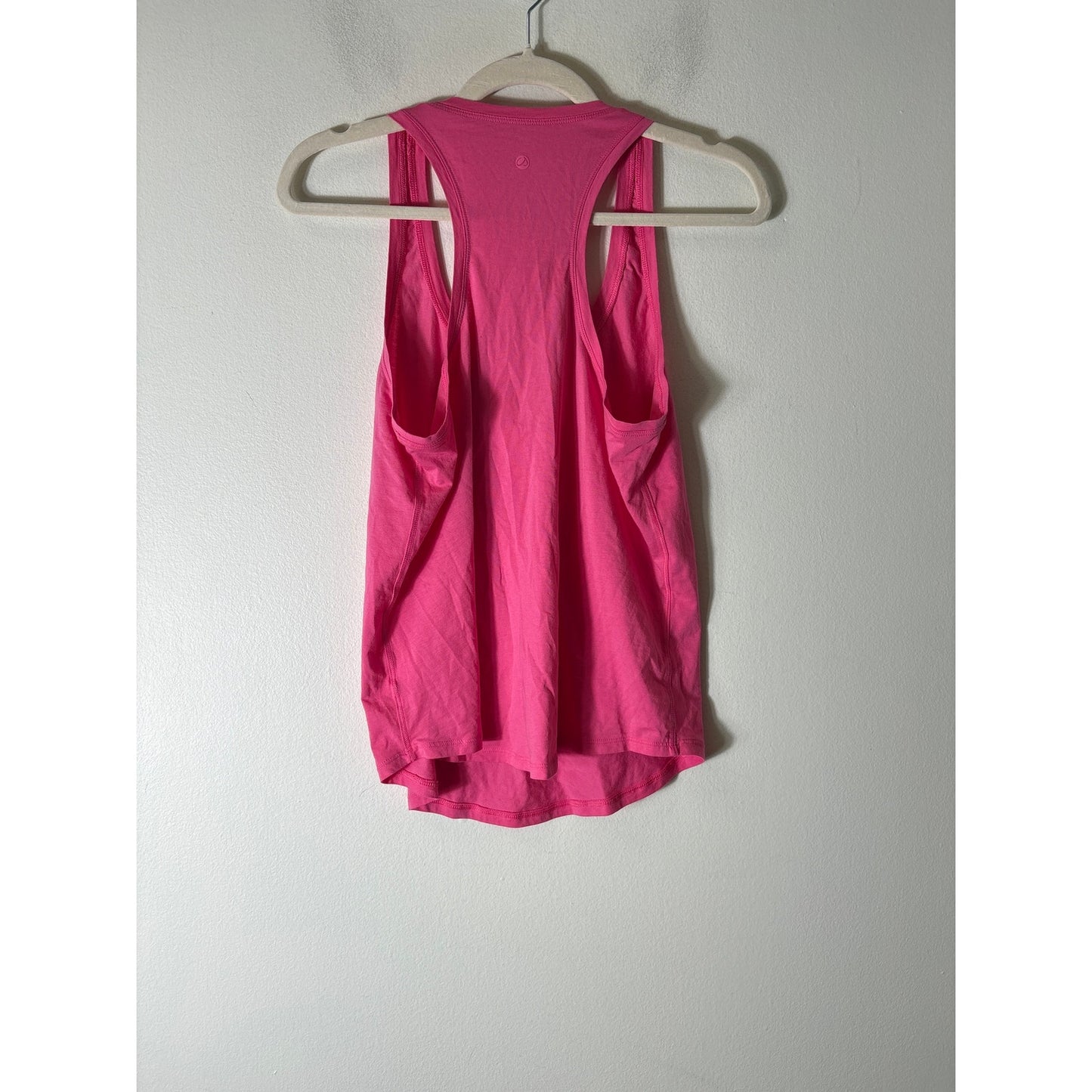 Crz Yoga Pink Cotton Razorback Tank Sz (fits like a ) M