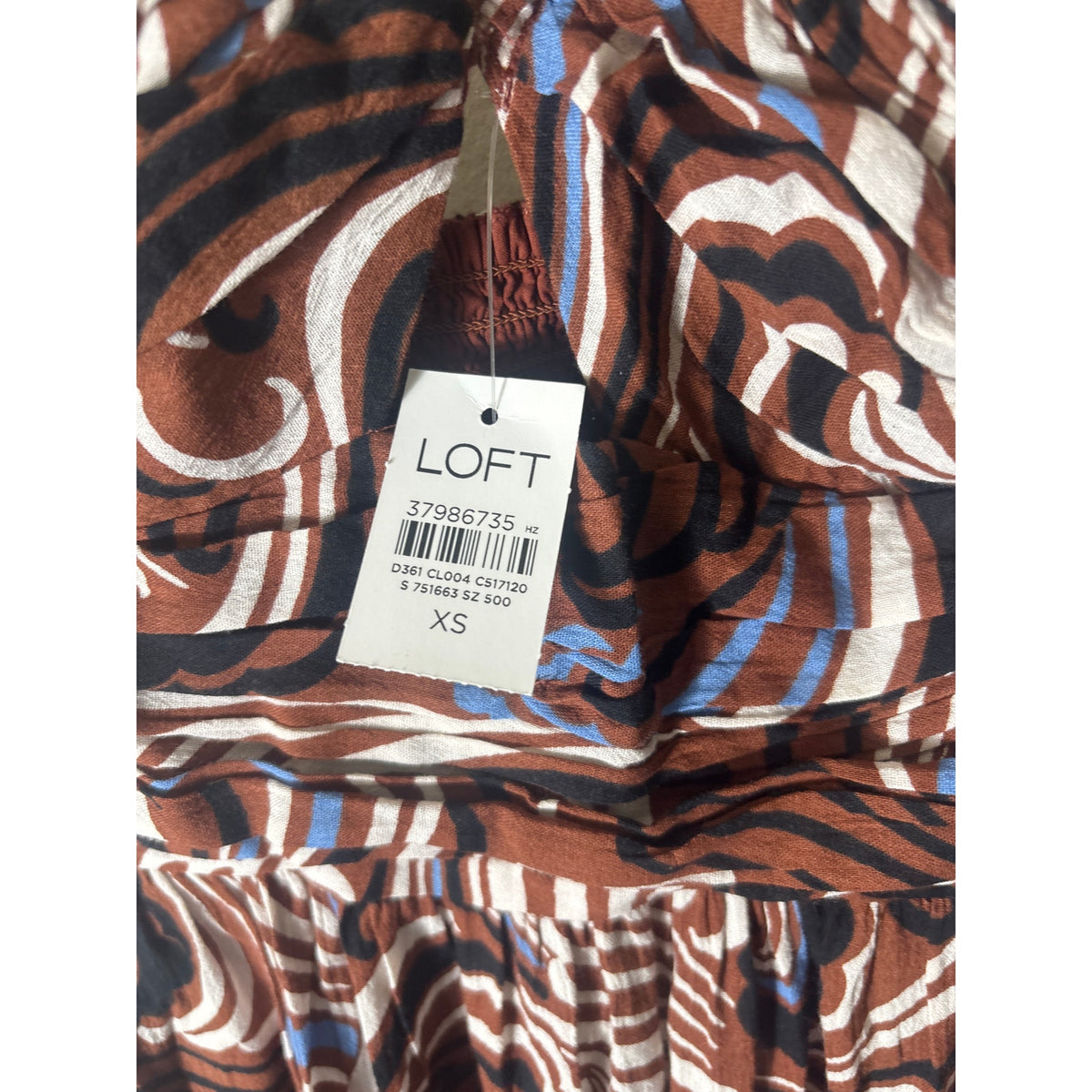 NWT Loft Brown Halter Maxi Dress Sz XS