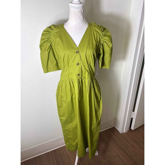 NWT Tuckernuck Woodbine Green Midi Dress Sz L