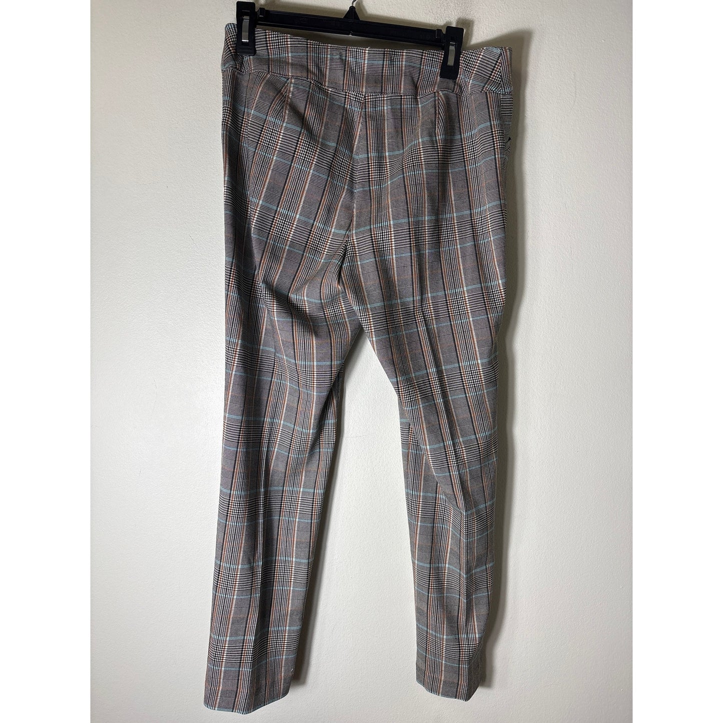 Talbots Petite Black, white&camel Plaid Straight leg Dress Pants Sz 12p