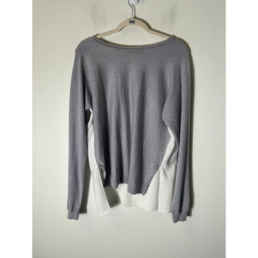 Tibi Long Sleeve Crewneck Shirt Sz M