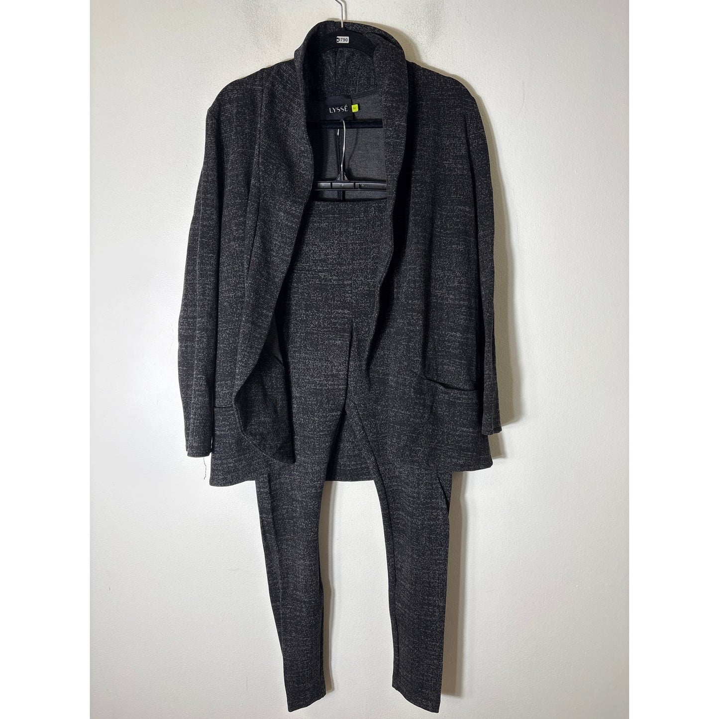 Lysse  Black Long Sleeve Open Front Blazer Jacket Sz M