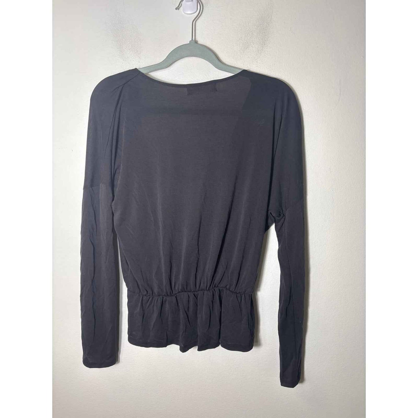 Pants Store Black Criss Cross Front Shirt Sz M