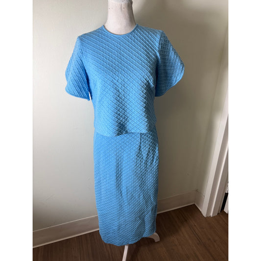 Pearl by Lela Rose Teal Top and Skirt Set Sz S