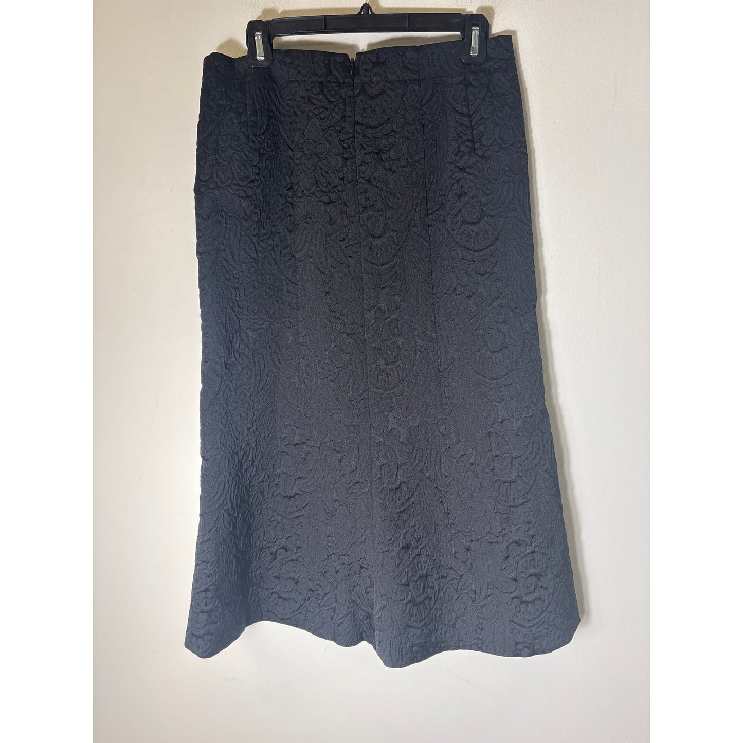 Tibi Black Jacquard Flute Skirt Sz 6