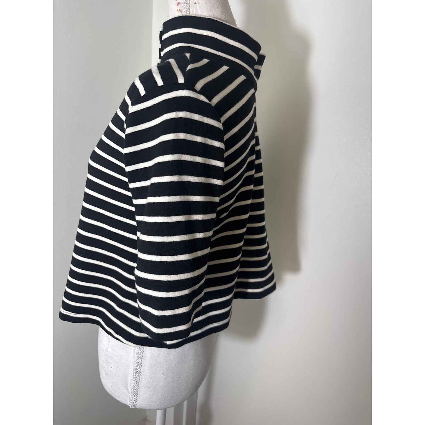 Buru Black and White Stripe Pants Set Sz XS