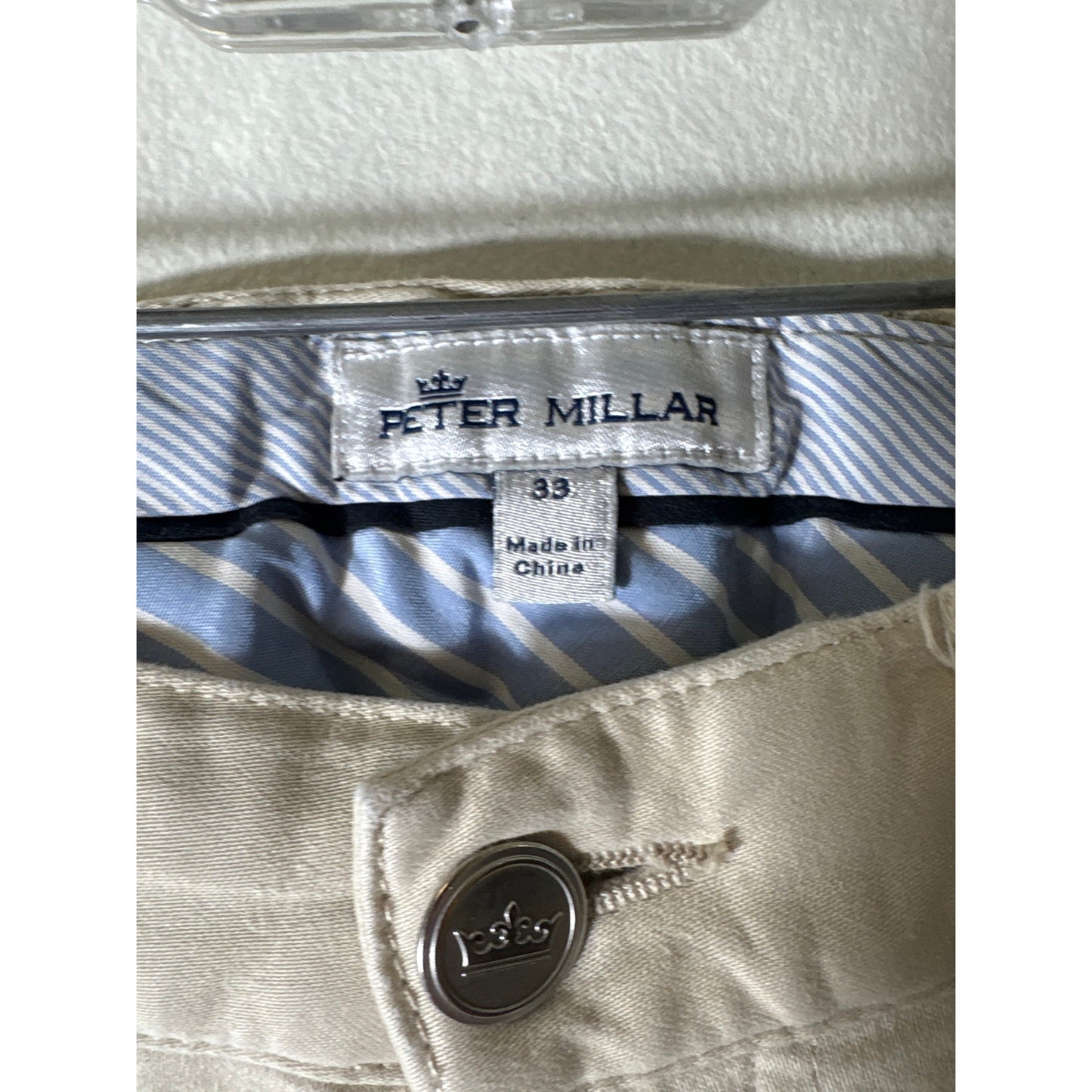 Mens Peter Millar Stone 5 Pocket Pants Sz 33