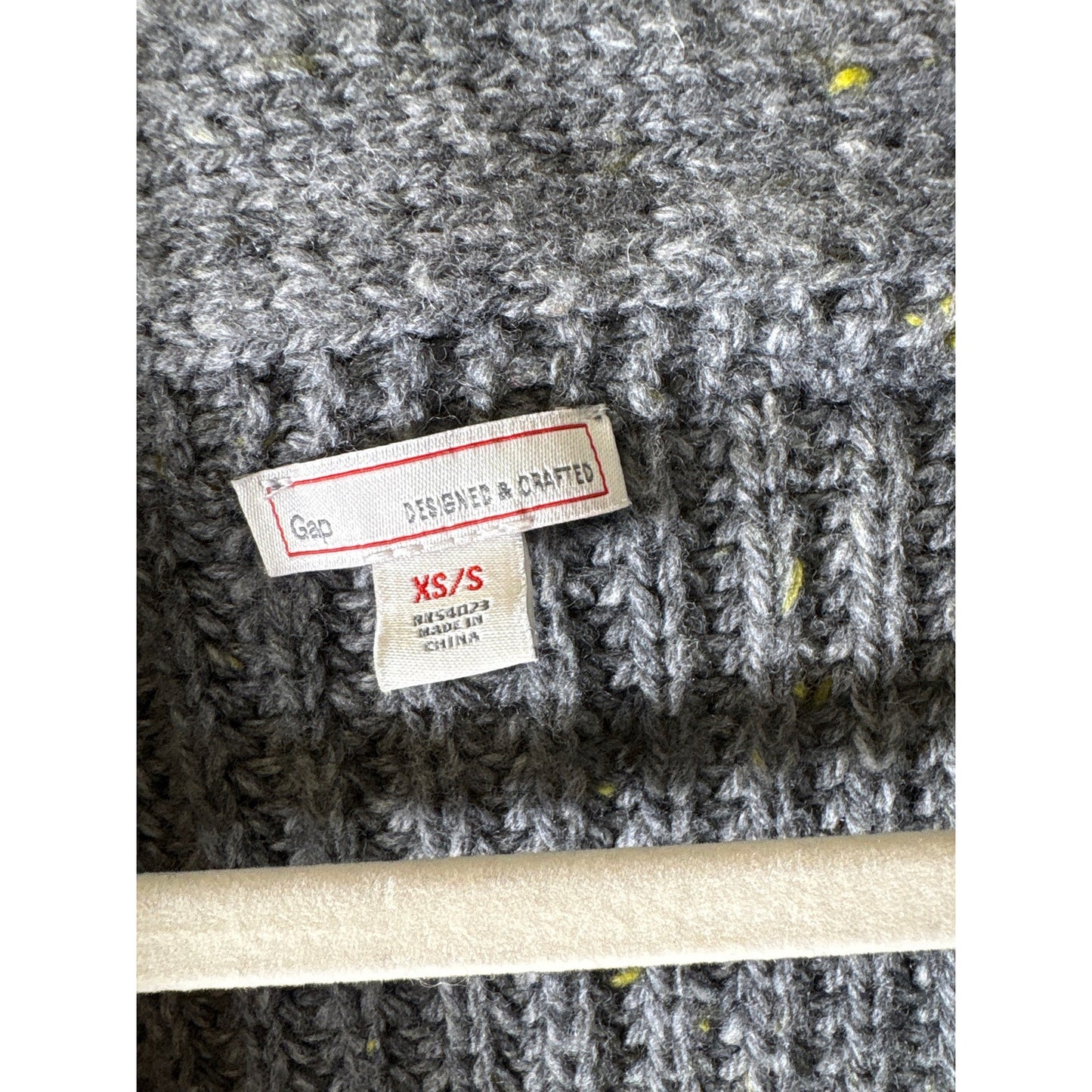 Gap Gray Knit Cardigan Sweater Sz XS/S
