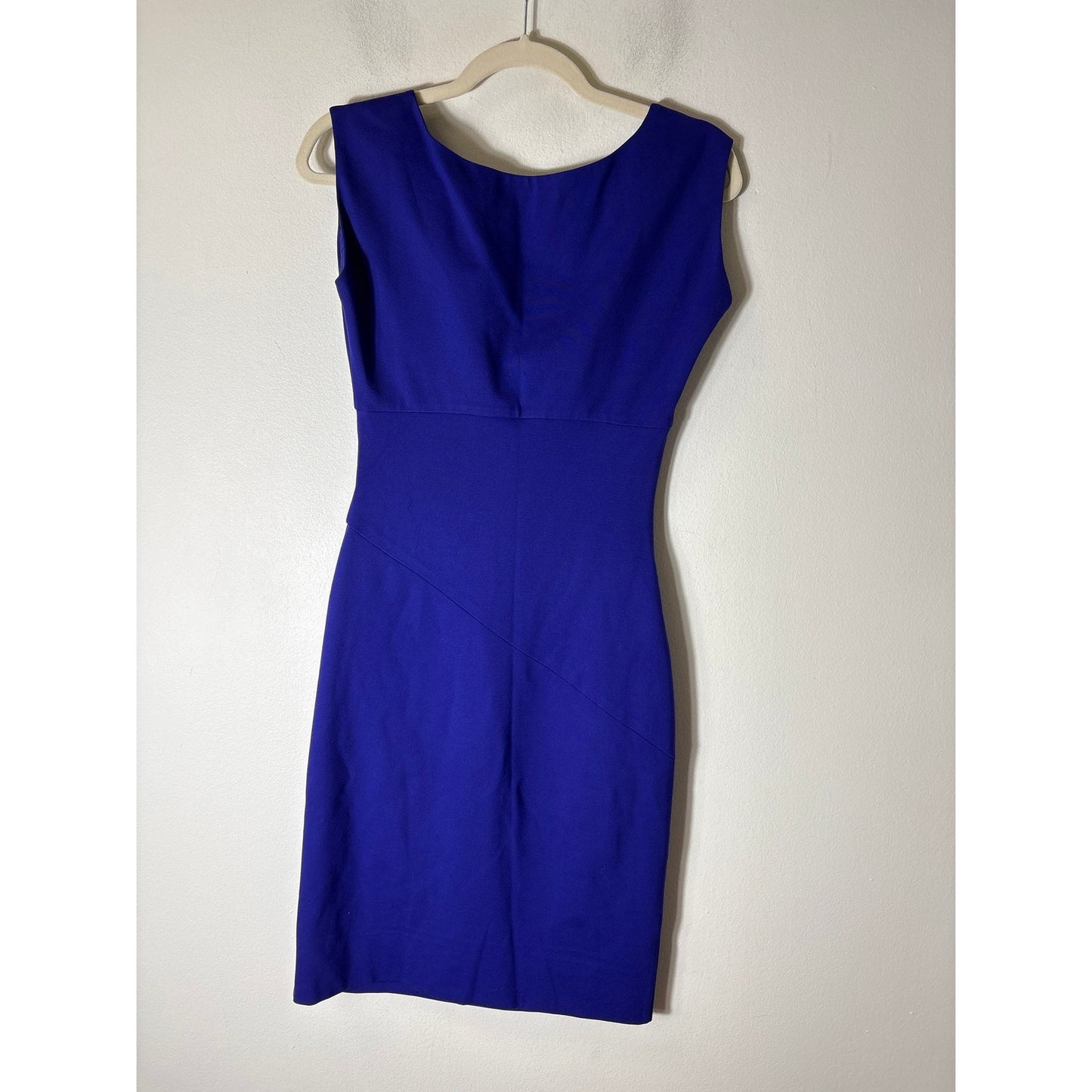 Diane Von Furstenberg Deep Purple Sleeveless Midi Dress Sz 2