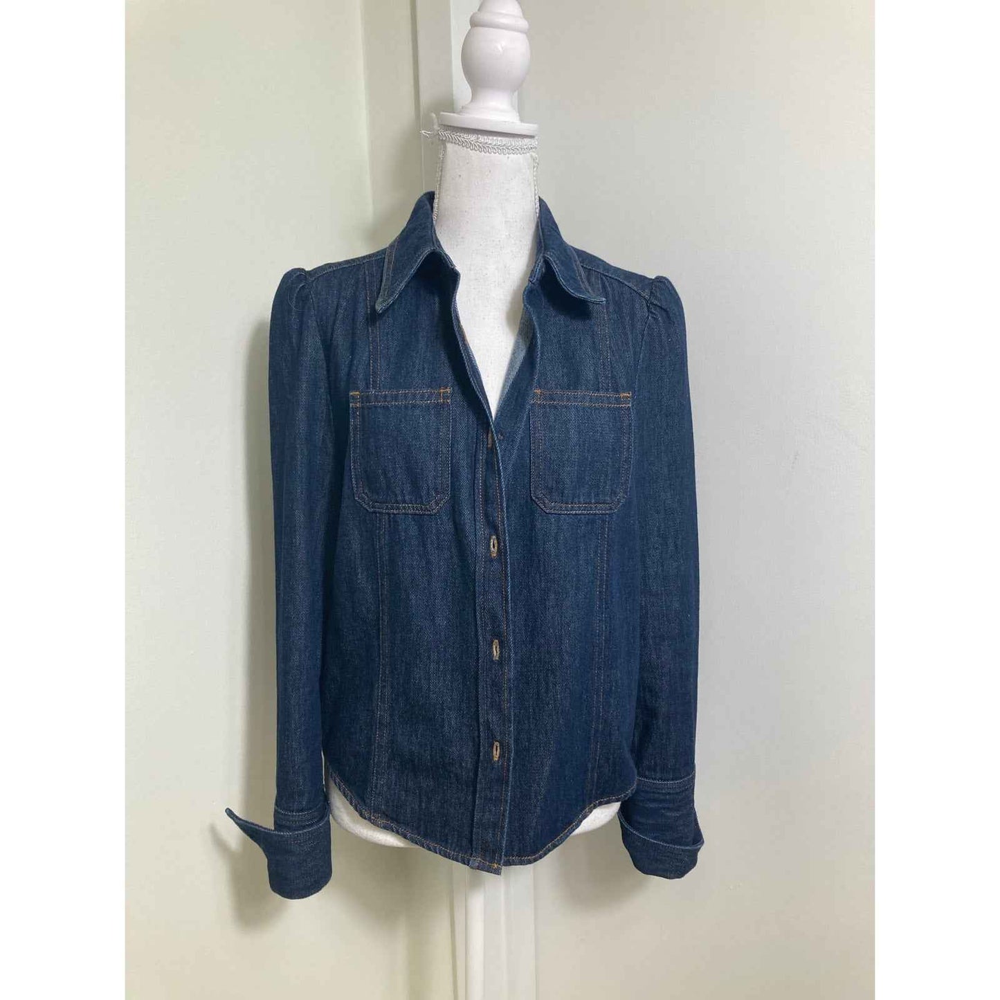 Dries Van Noten Denim Button Up Shirt Sz 42