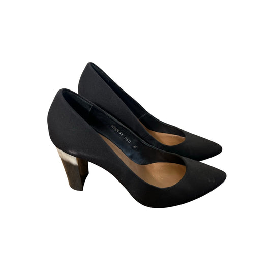 Donald J Pliner Bonita Black Suede Ombre Heels sz 8