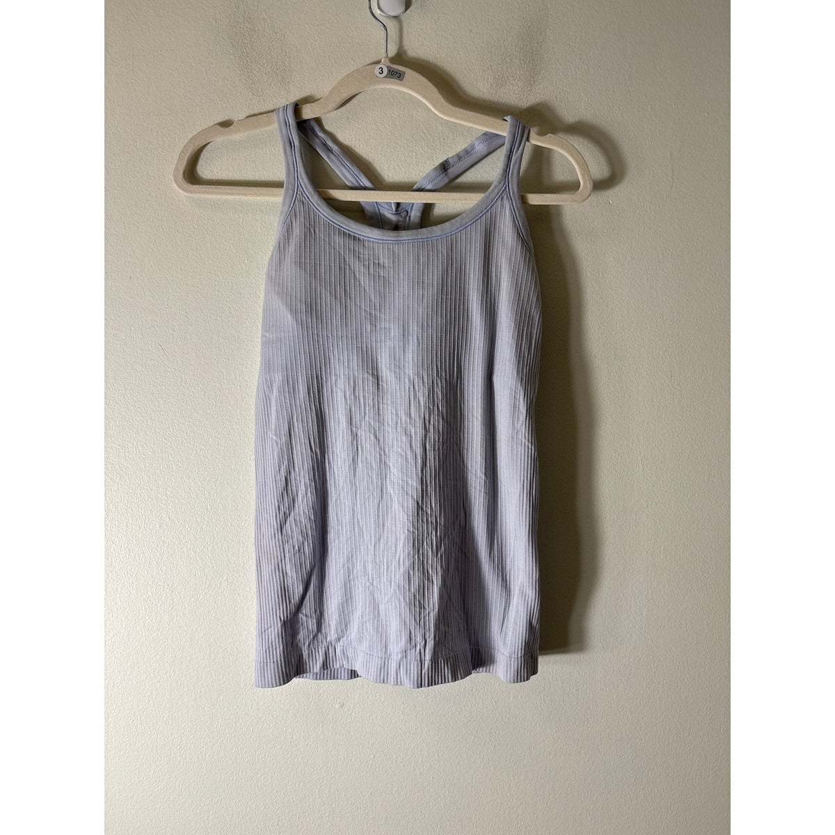 Lululemon Pale Blue Ribbed Racerback Tank Sz S