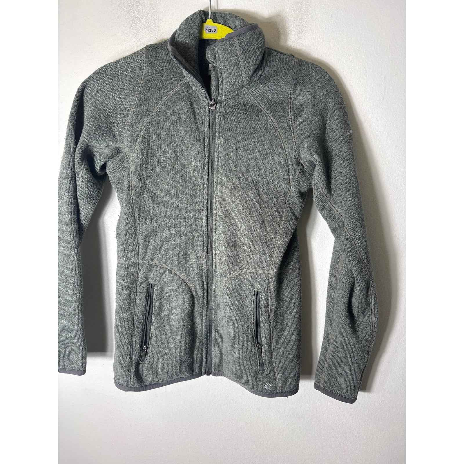 Columbia Dark Green Long Sleeve Zip Up Jacket Sz XS