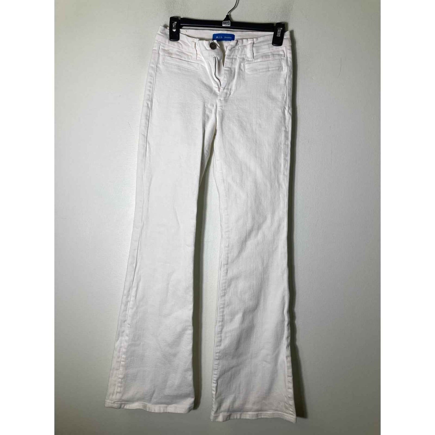 M.i.H Jeans White High Rise Kick Denim Sz 26