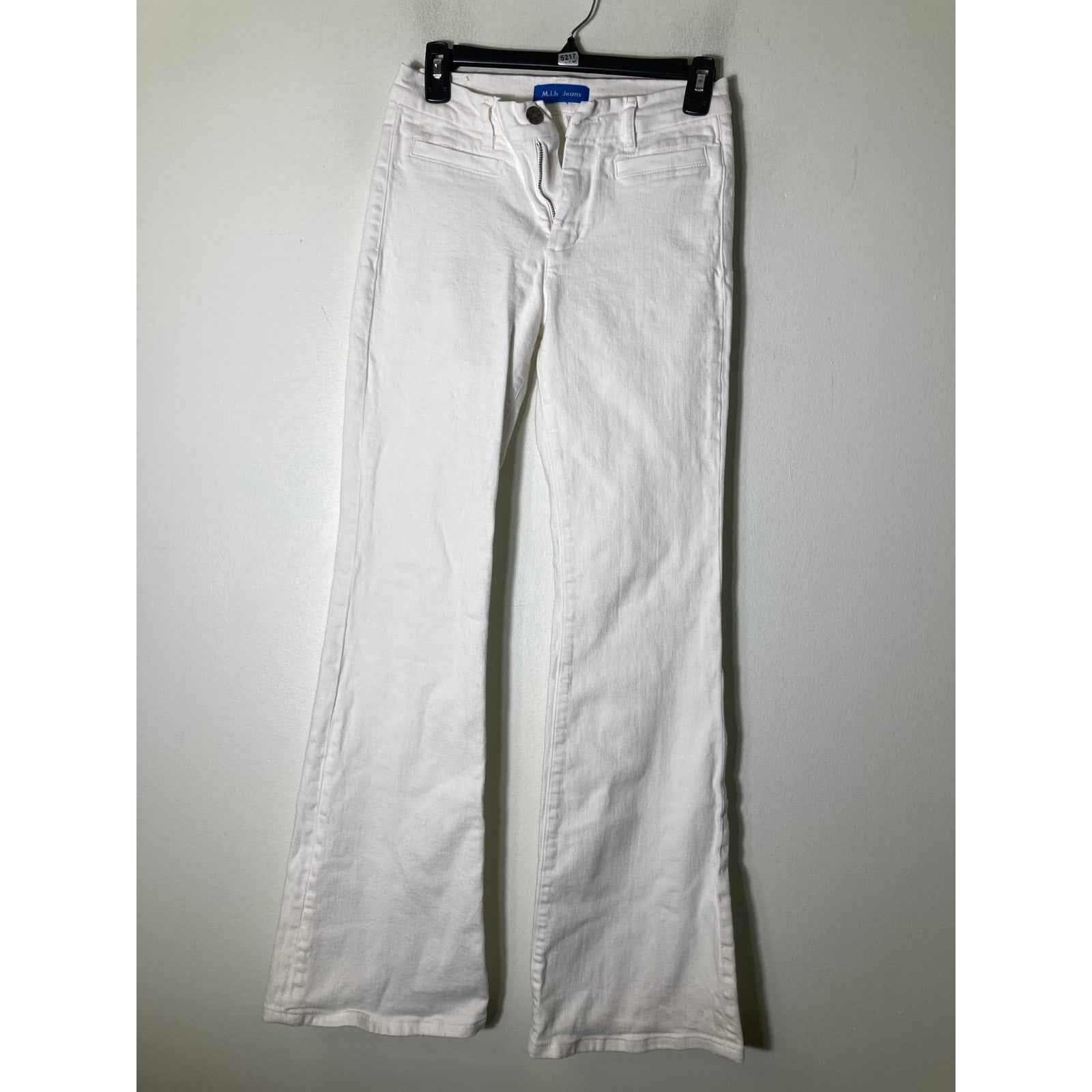 M.i.H Jeans White High Rise Kick Denim Sz 26