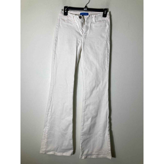 M.i.H Jeans White High Rise Kick Denim Sz 26