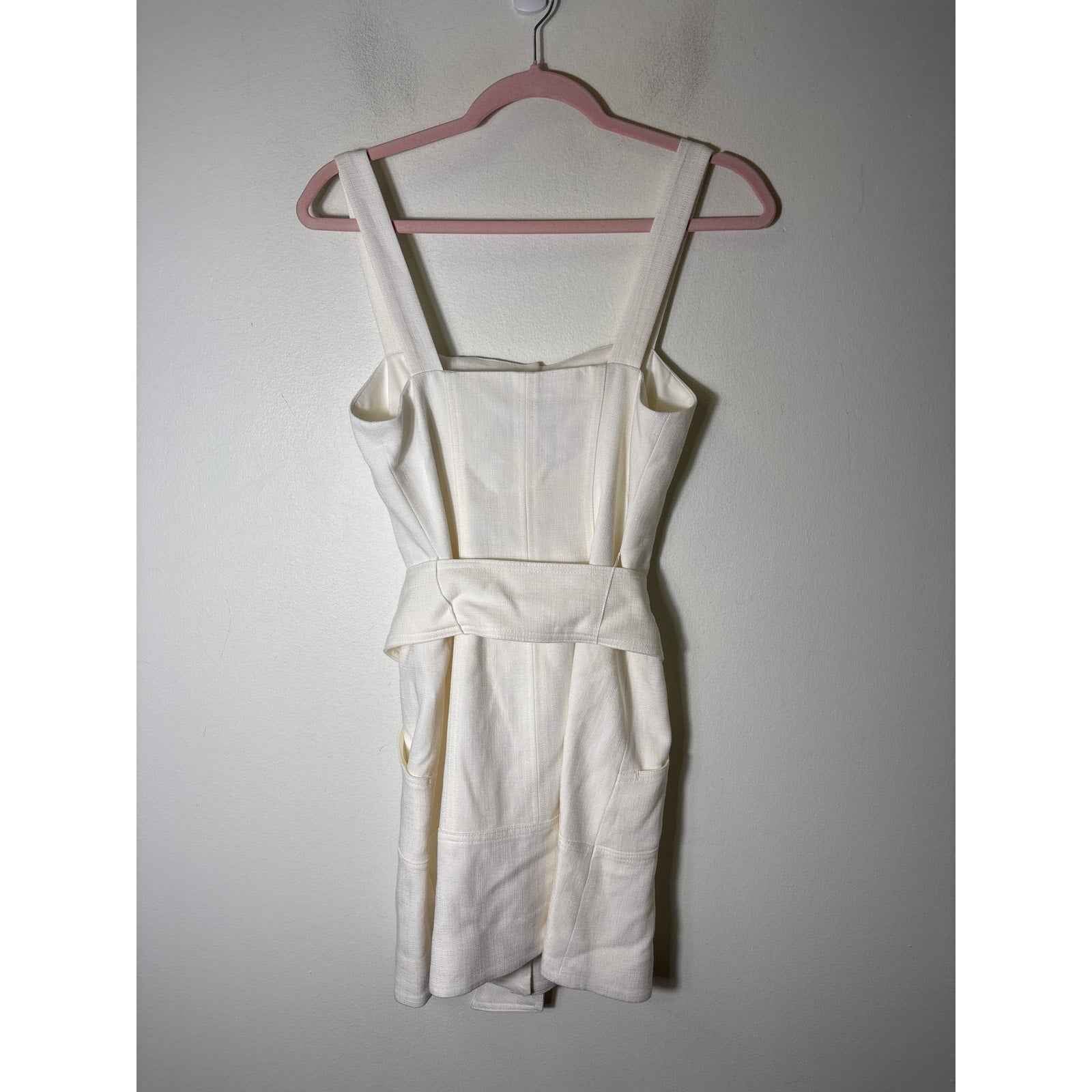 NWT C/Meo Collective Ivory "Collisions Mini Dress" Sz Xs/2