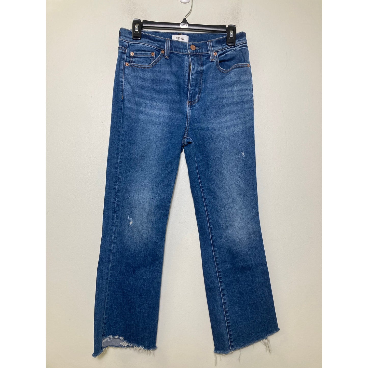 Pistola Vintage Frayed Hemline Denim Sz 28