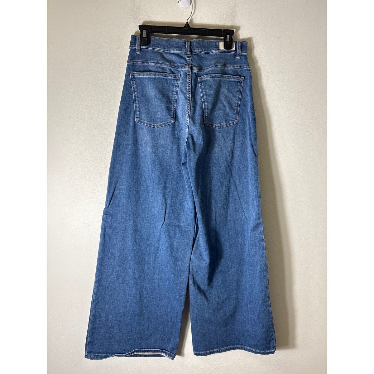 DL 1961 Medium Wash "Hepburn Wide Leg" Blue Jean Sz 32