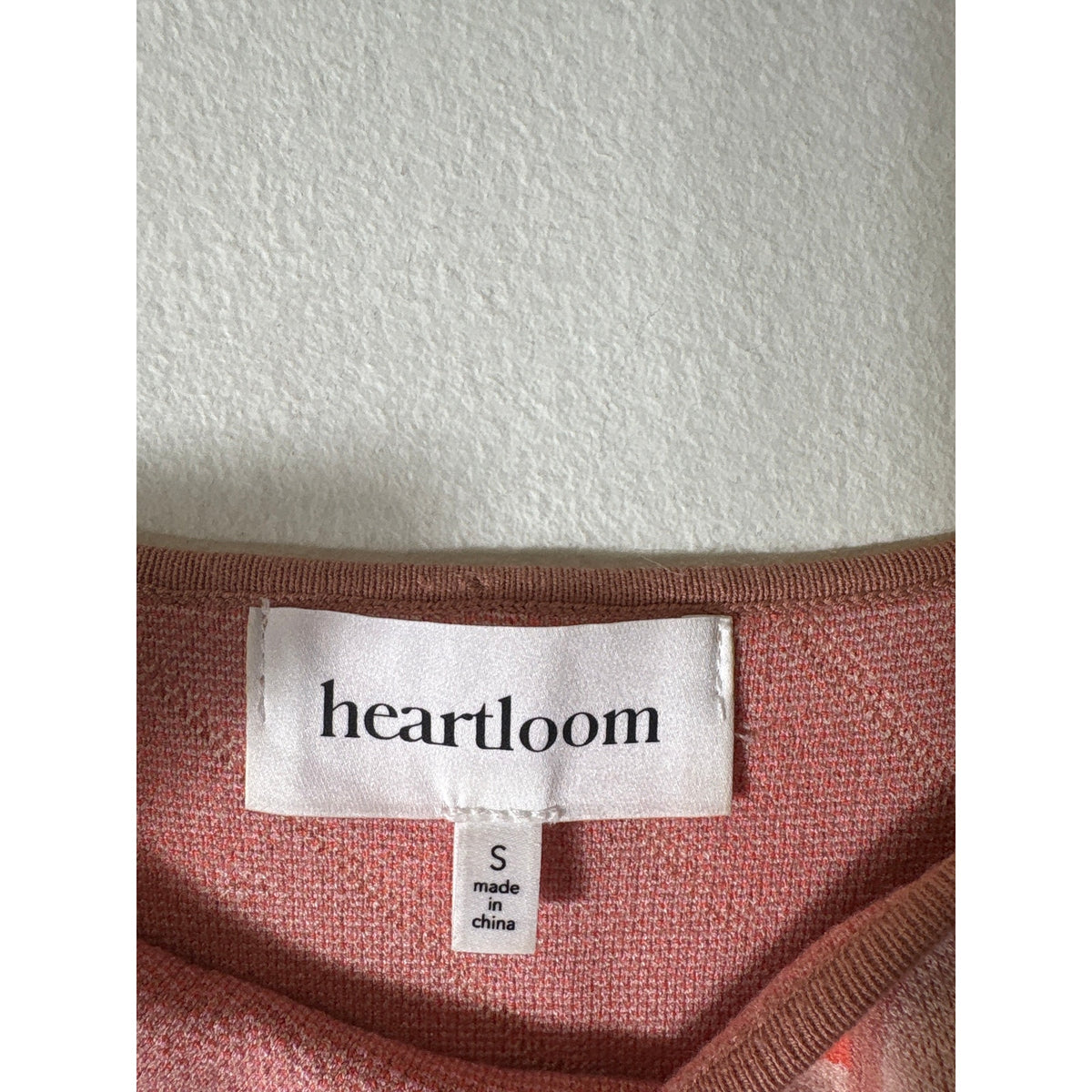 Heartloom Pink and Orange Diamon Knit Crop Top Sz S