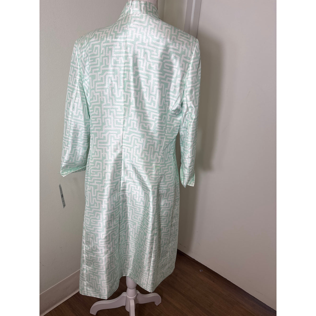 NWT John Meyer SeaGreen and White Dress Coat Sz 10