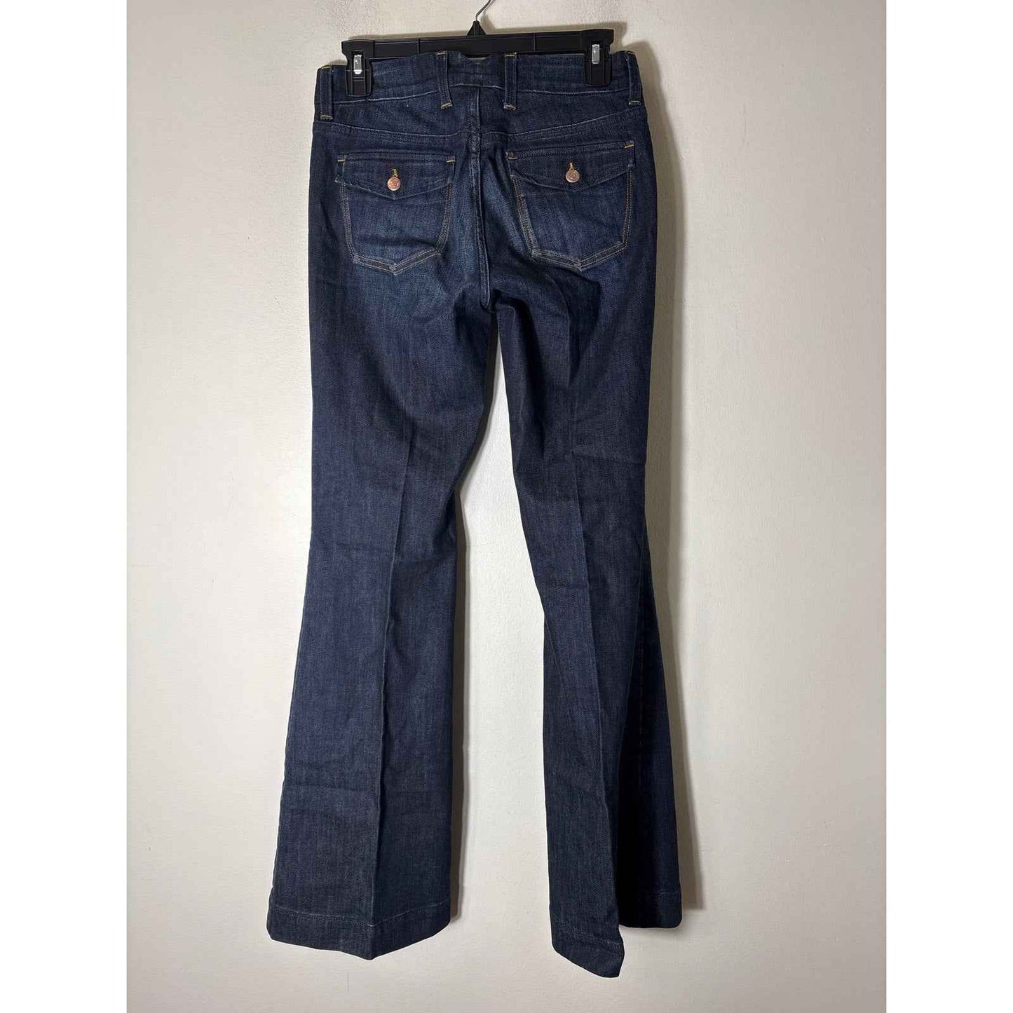 Banana Republic Dark Wash Classic Wide Leg Blue Jean Sz 4