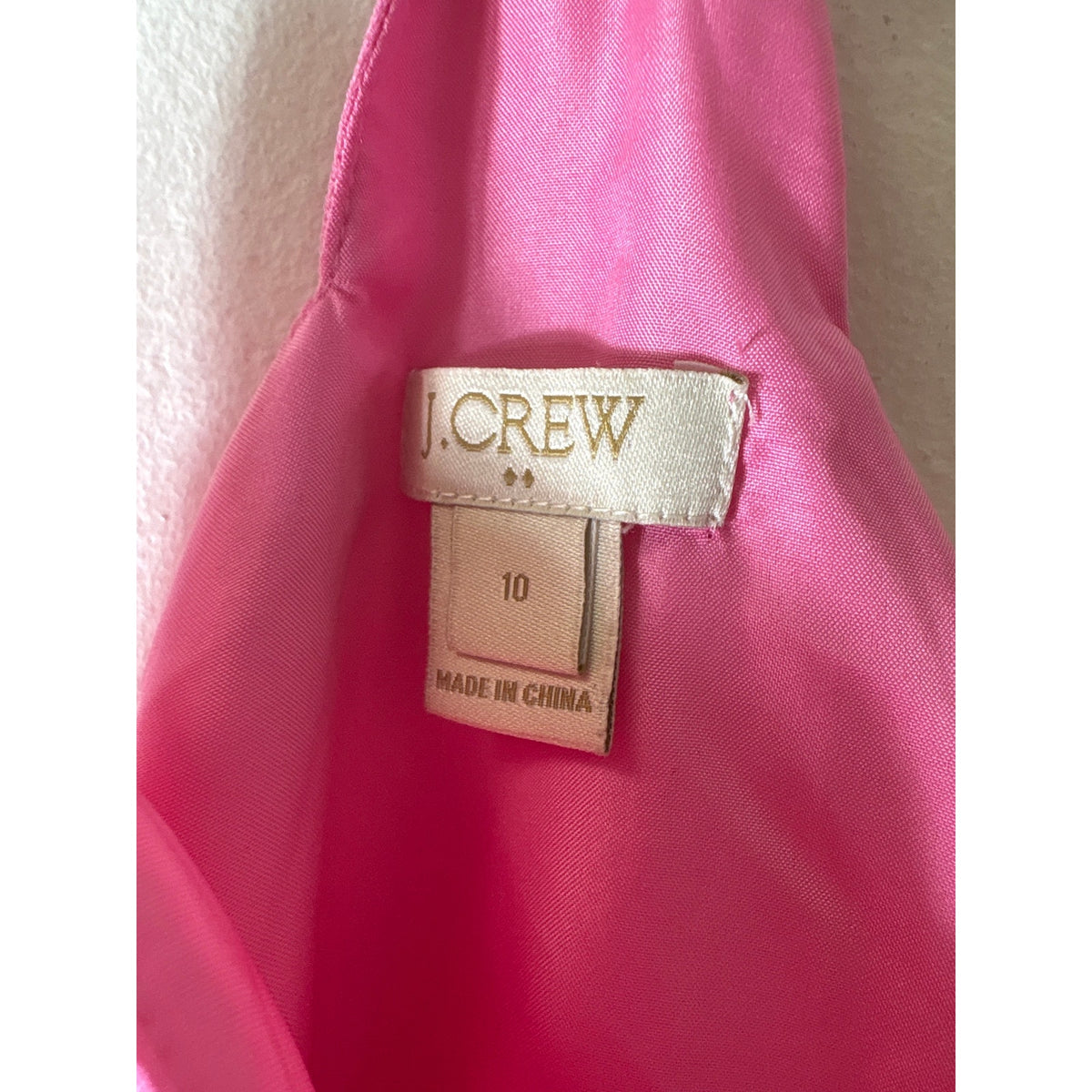 J.Crew Pink Scallop Cami Sz 10