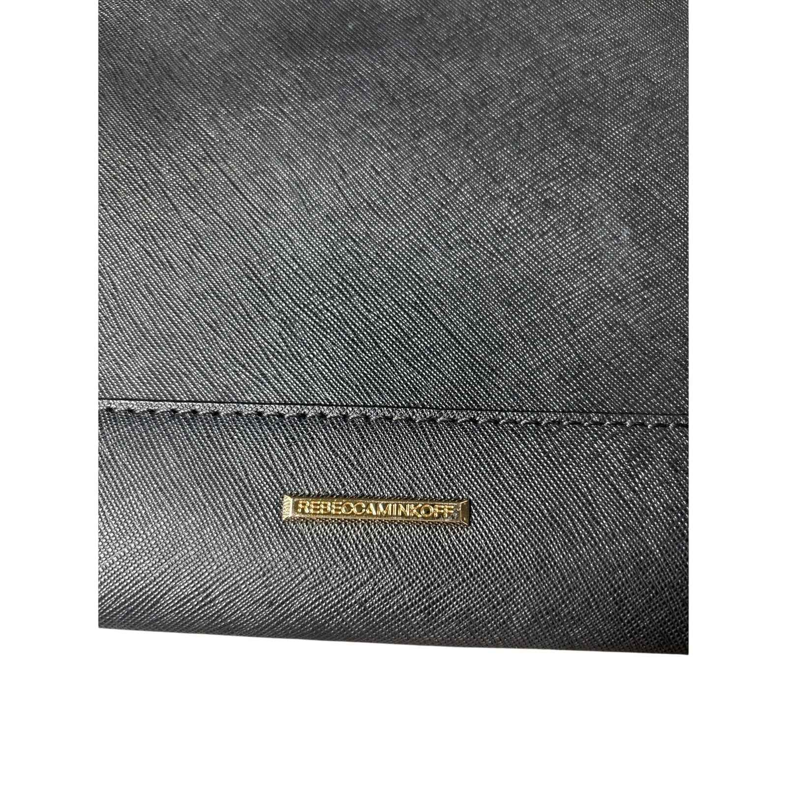 Rebecca Minkoff Black Zipper Clutch 11"x7.5"