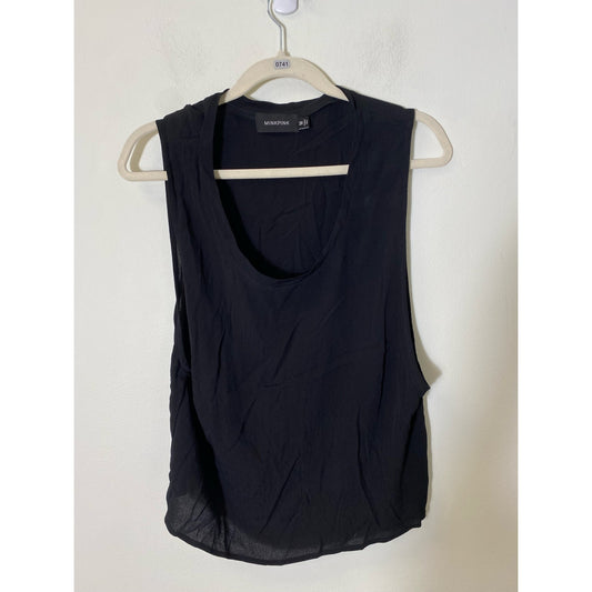Minkpink Black Sleeveless Tank Sz M