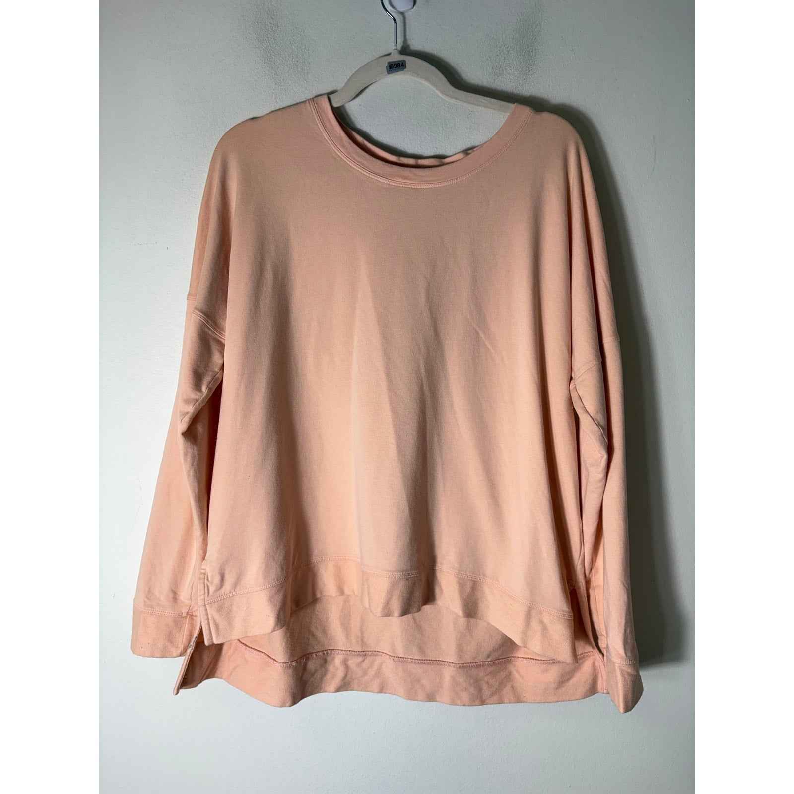 Tasc Orange Sherbert Long Sleeve Crew Neck Sweatshirt Sz XL