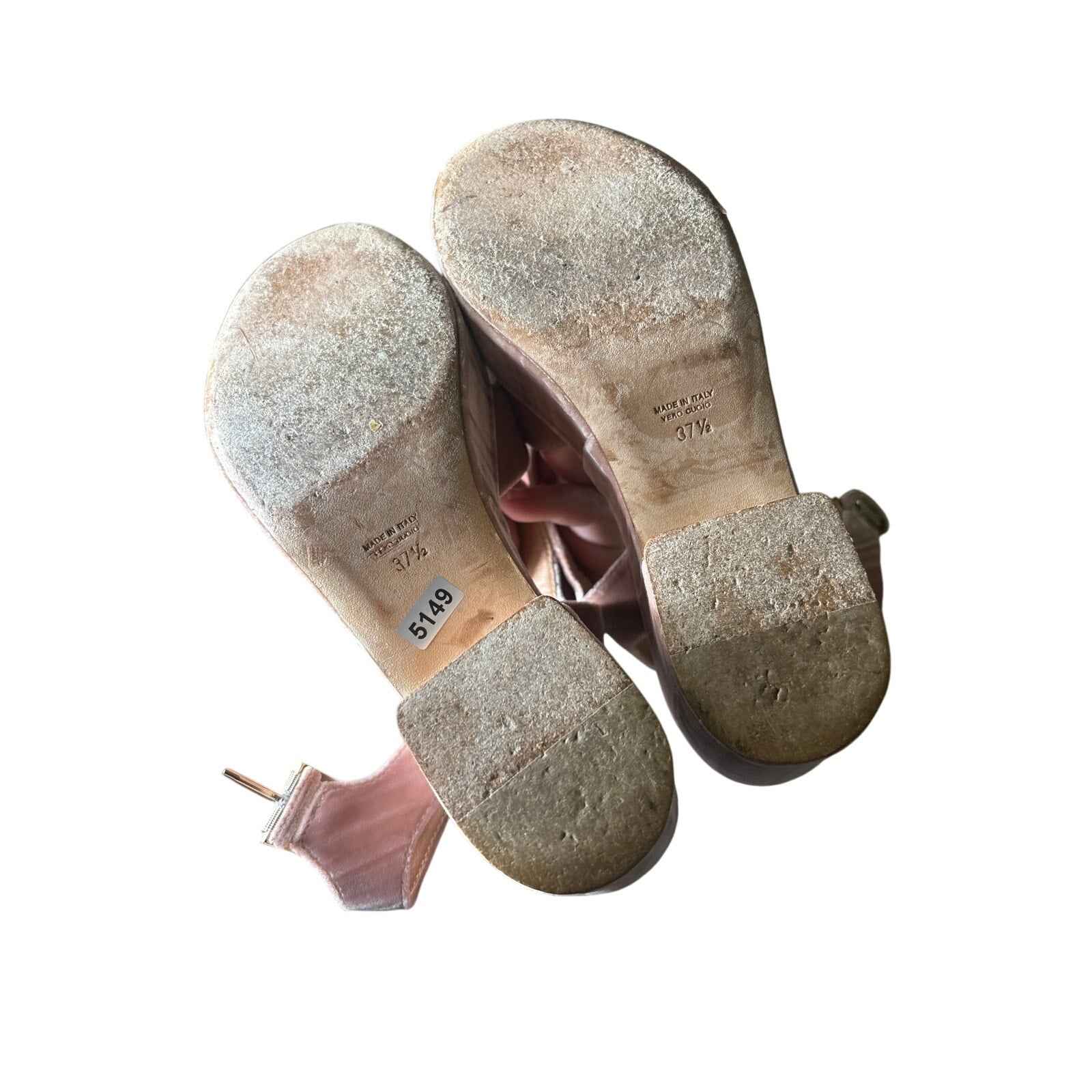 Laurence dacade Paris Pink Velvet Platform Sandal Sz 37.5