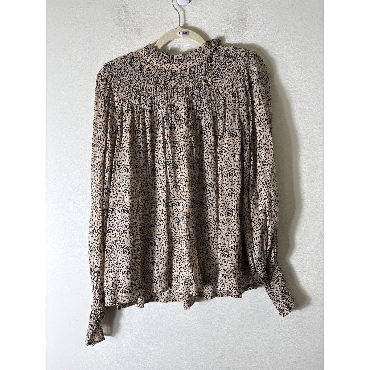 Part Two Tan and Brown Fanny Blouse Sz 38