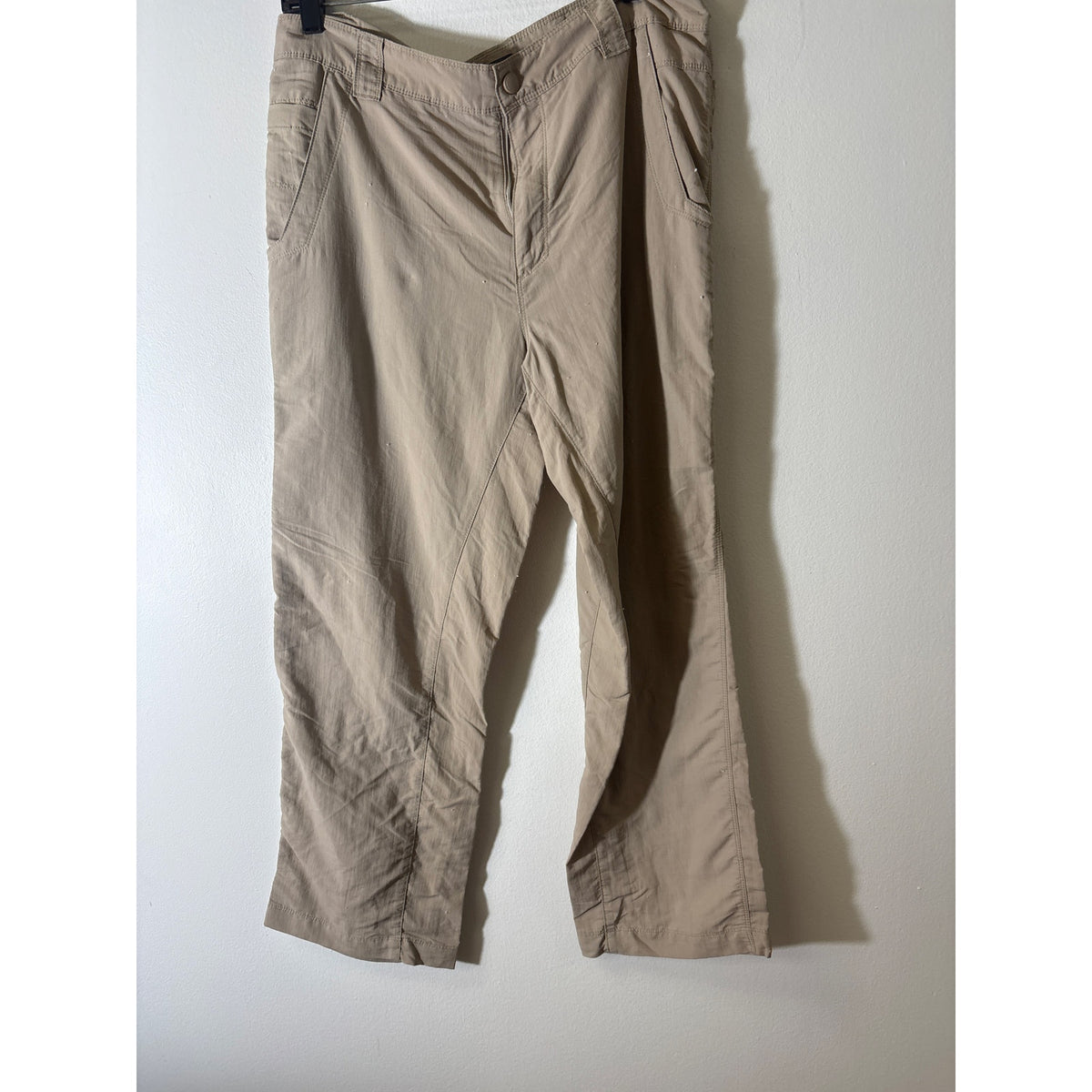 Mens Royal Robbins Khaki Nylon Travel Pants Sz 36/30