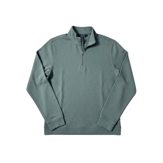 Men's NWT Lands' End Dusty Green Half Zip Pullover Sz L (42-44)