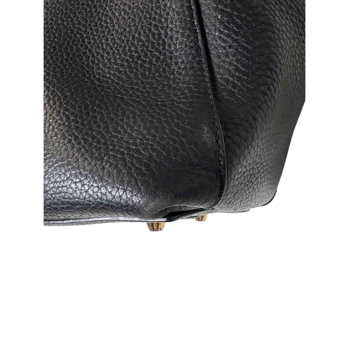 Neely & Chloe Black Pebbled Leather Tote
