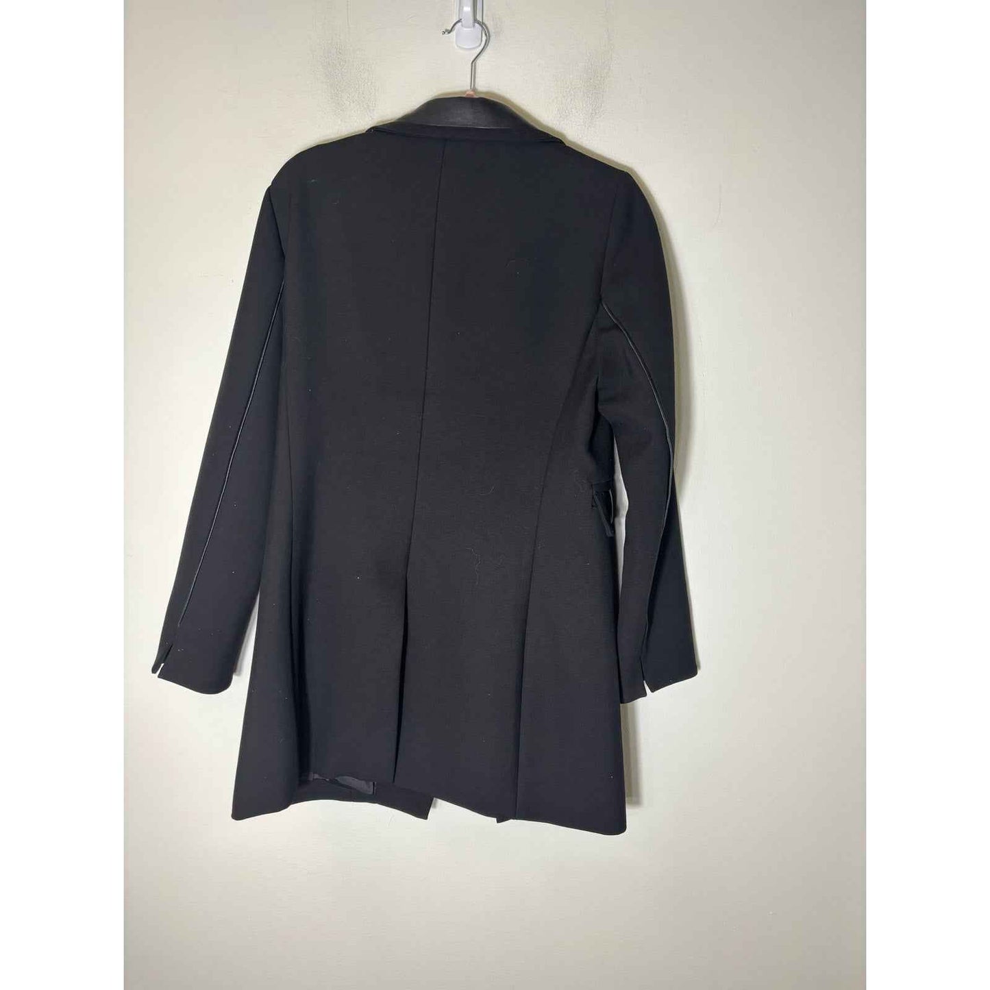 Etcetera Black with Leather Trim Blazer Sz 10