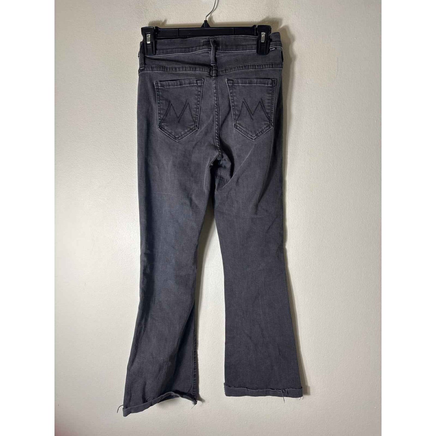 Mother Black Weekender Fray Denim Sz 25