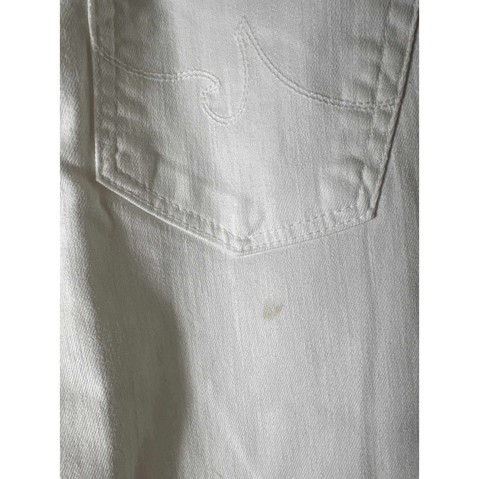 NWT AG White "The Legging Ankle" Denim Maternity Jean Sz 26