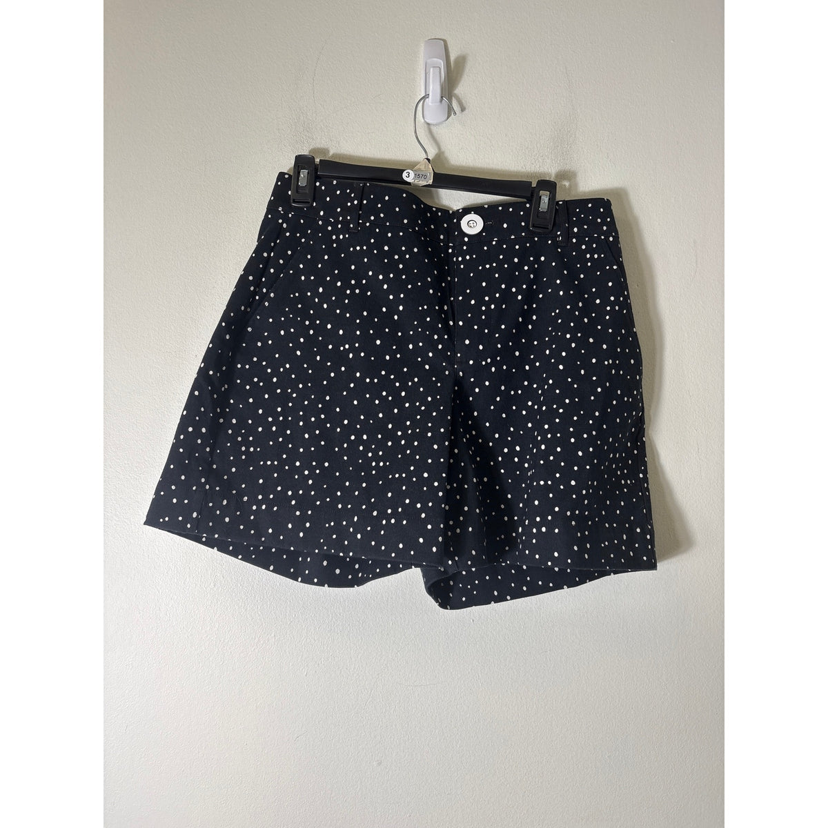Cabi Black with White Polka Dots Shorts Sz 8